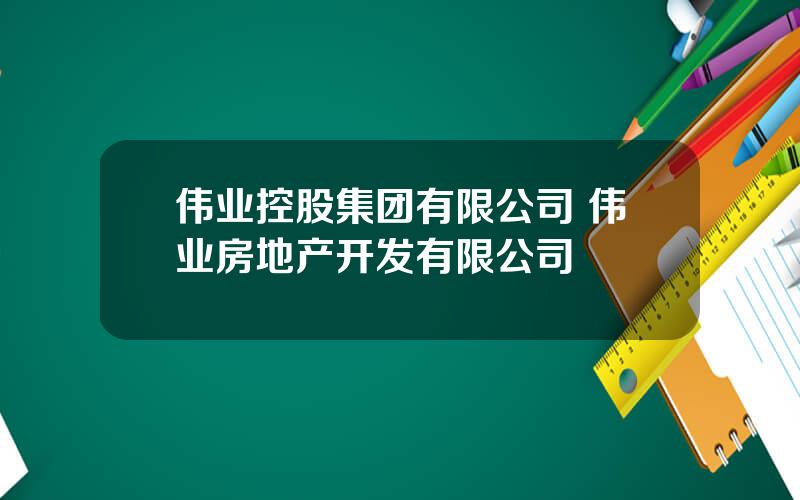 伟业控股集团有限公司 伟业房地产开发有限公司